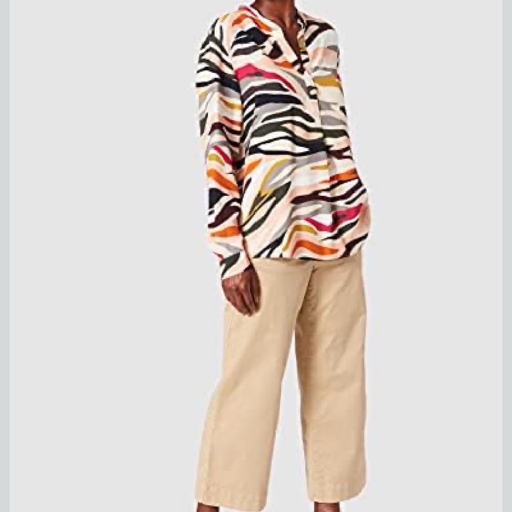 Seidensticker Multicolor Abstract Print Blouse Size 40 New Without Tags 🎨